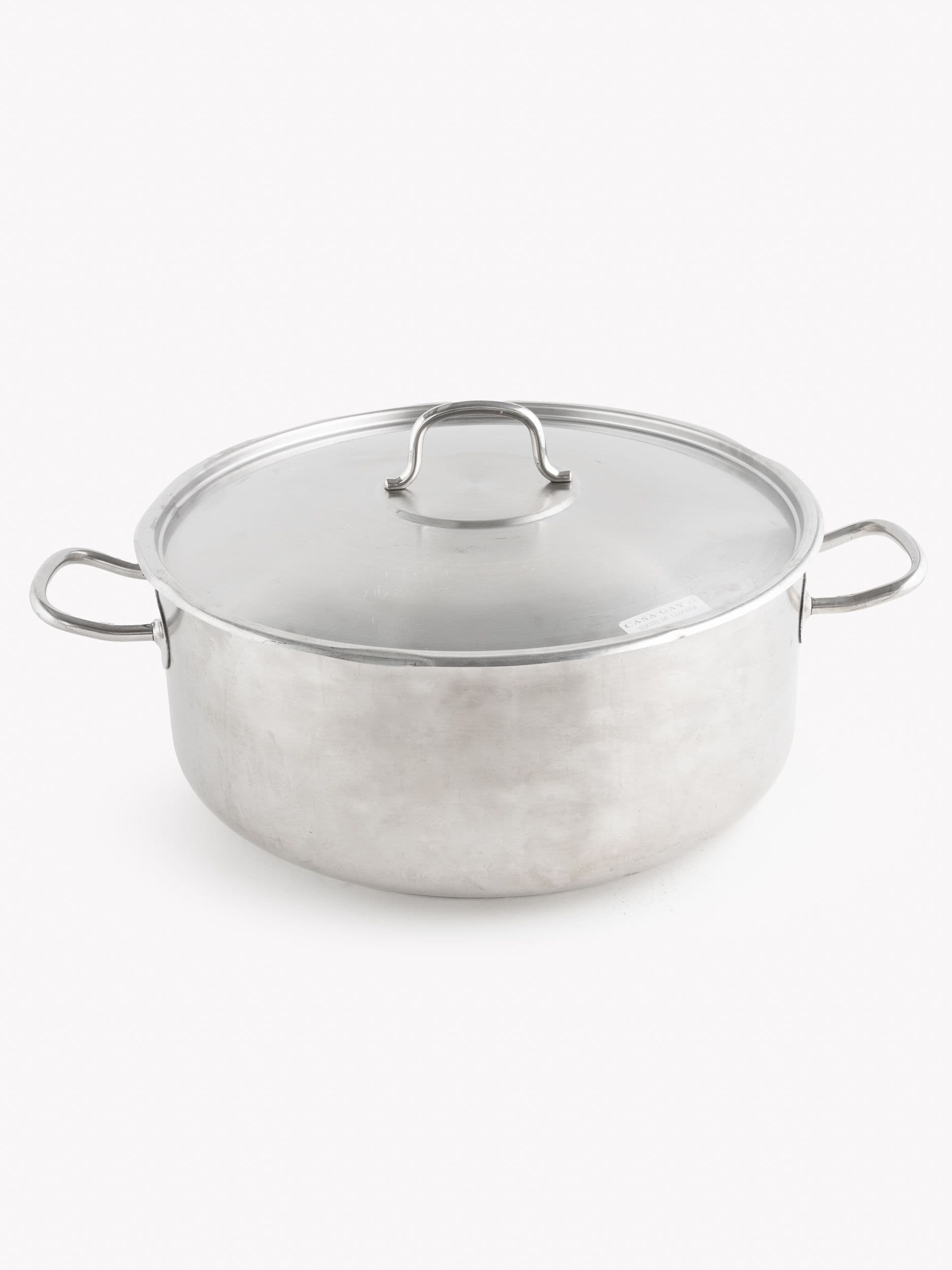 CAZUELA INOX. 45cm.Ø x 26 cm alto. -45L- (devolver limpia)