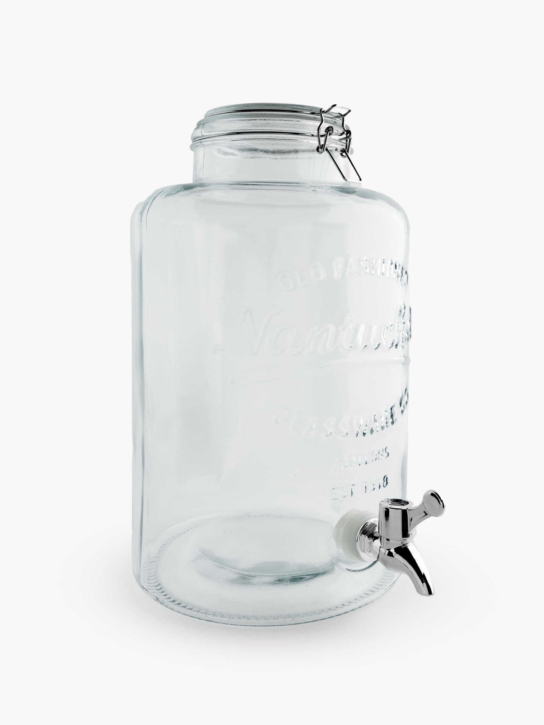 Pot dispensador vidre 8 ltr amb aixeta/tapa