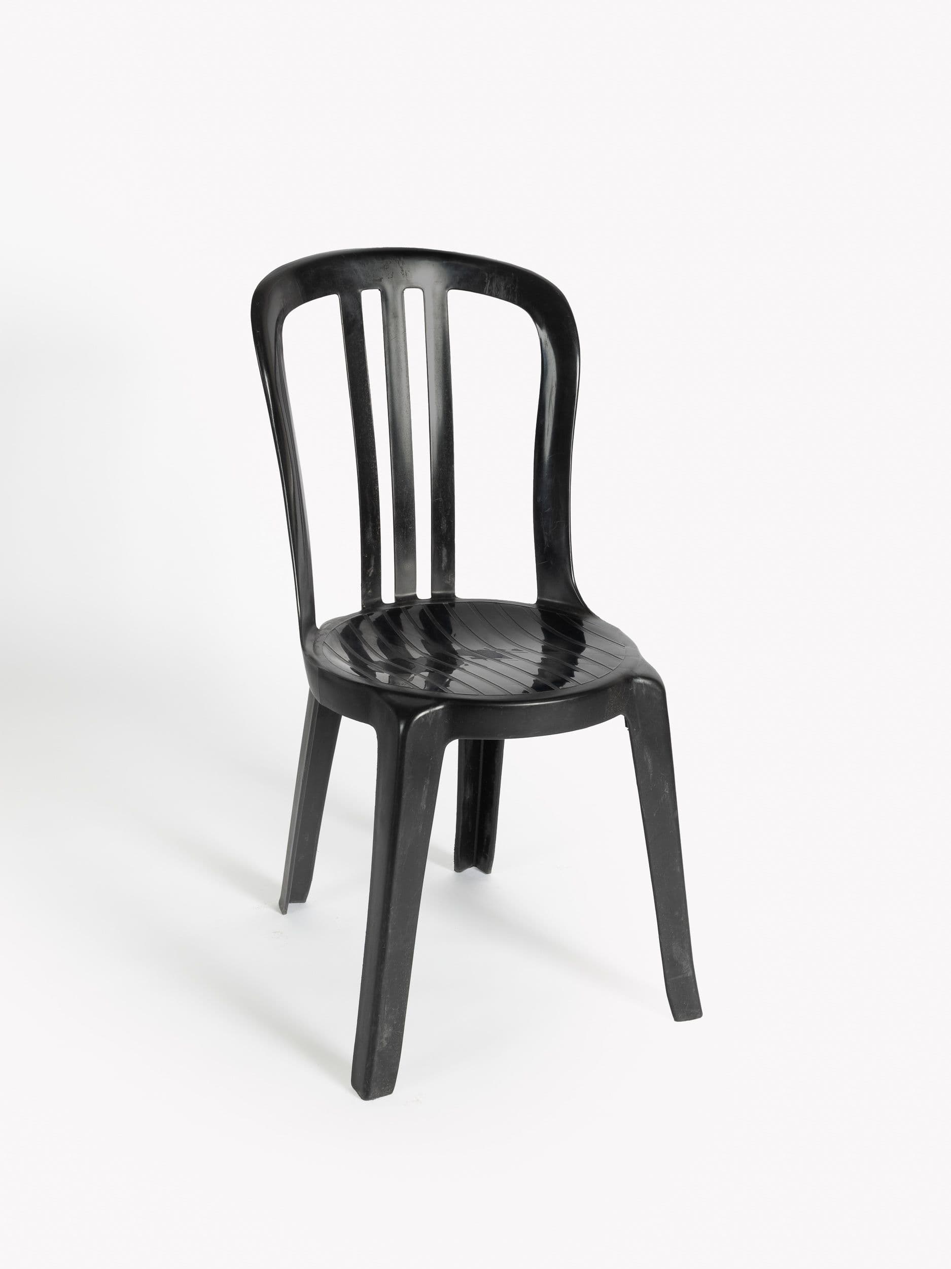 Black monobloc chair Bistrot